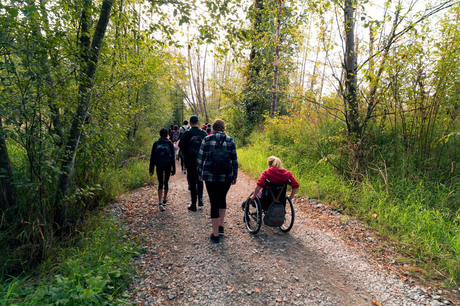 Ross leading a group